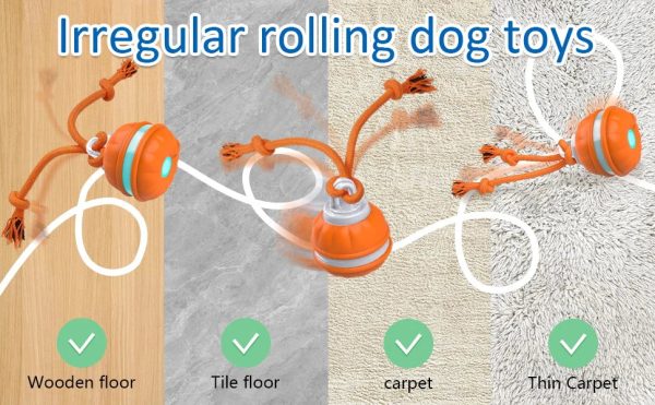 Smart Interactive Dog Toy Ball - Motion Activated Chew Toy Smart Interactive Dog Toy Ball - Motion Activated Chew Toy