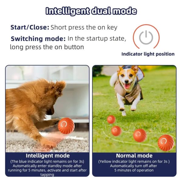 Smart Interactive Moving Dog Toy Ball Smart Interactive Moving Dog Toy Ball