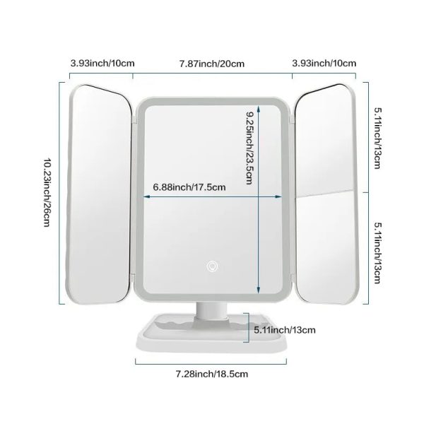 Smart Tri Led Makeup Mirror Smart Tri Led Makeup Mirror