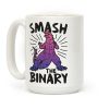 Smash The Binary Genderfluid Kaiju Coffee Mug Smash The Binary Genderfluid Kaiju Coffee Mug