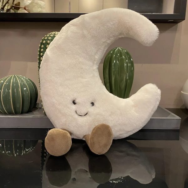 Smiling Sun and Moon Plush Pillow Smiling Sun and Moon Plush Pillow