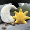 Smiling Sun and Moon Plush Pillow Smiling Sun and Moon Plush Pillow