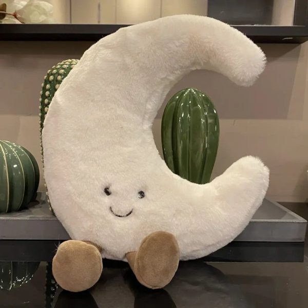 Smiling Sun and Moon Plush Pillow Smiling Sun and Moon Plush Pillow