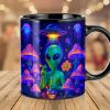 Smoking Alien Mug - Personalized Gifts For Weed Lovers 01totn100625 Smoking Alien Mug - Personalized Gifts For Weed Lovers 01totn100625
