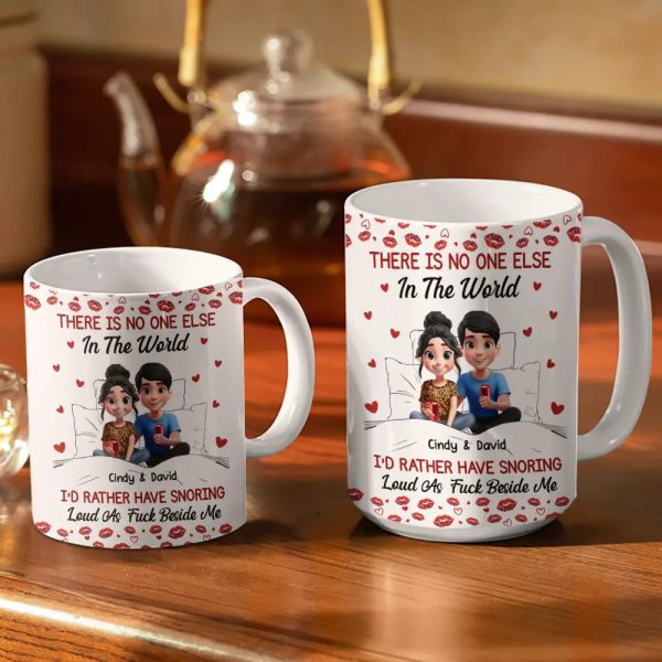 Snoring Partner No One Else In The World Couple - Personalized White Edge-to-Edge Mug Snoring Partner No One Else In The World Couple - Personalized White Edge-to-Edge Mug