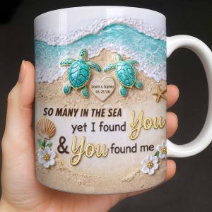 So Many In The Sea, Turtles And Waves Coffee Mug Design - Personalized Custom Coffee Mug - CPL1359_MG