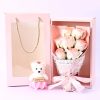 Soap Rose Bouquet with Teddy Bear Gift Box Soap Rose Bouquet with Teddy Bear Gift Box
