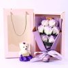 Soap Rose Bouquet with Teddy Bear Gift Box Soap Rose Bouquet with Teddy Bear Gift Box