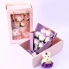 Soap Rose Bouquet with Teddy Bear Gift Box Soap Rose Bouquet with Teddy Bear Gift Box