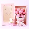 Soap Rose Bouquet with Teddy Bear Gift Box Soap Rose Bouquet with Teddy Bear Gift Box