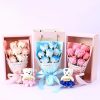 Soap Rose Bouquet with Teddy Bear Gift Box Soap Rose Bouquet with Teddy Bear Gift Box