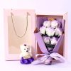 Soap Rose Bouquet with Teddy Bear Gift Box Soap Rose Bouquet with Teddy Bear Gift Box