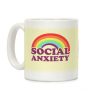 Social Anxiety Rainbow Coffee Mug Social Anxiety Rainbow Coffee Mug