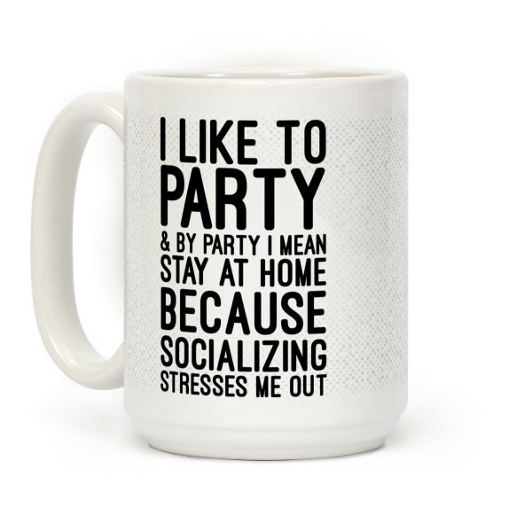 Socializing Stresses Me Out Coffee Mug Socializing Stresses Me Out Coffee Mug