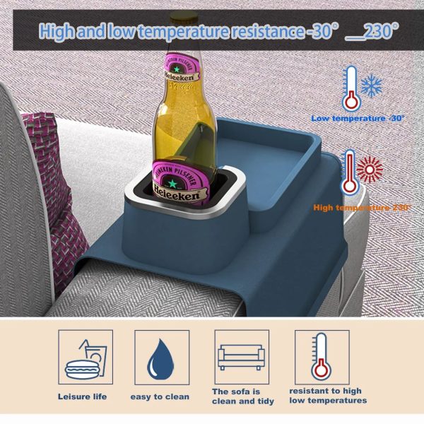 Sofa Armrest Tray With Cup Holder Spill-Proof Sofa Coaster Sofa Armrest Tray With Cup Holder Spill-Proof Sofa Coaster
