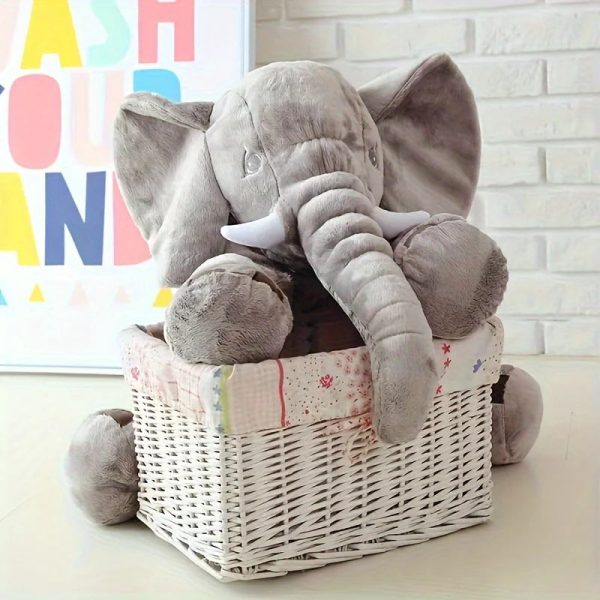 Soft 40cm Elephant Plush Toy - Adorable Baby Pillow & Gift for Kids Soft 40cm Elephant Plush Toy - Adorable Baby Pillow & Gift for Kids