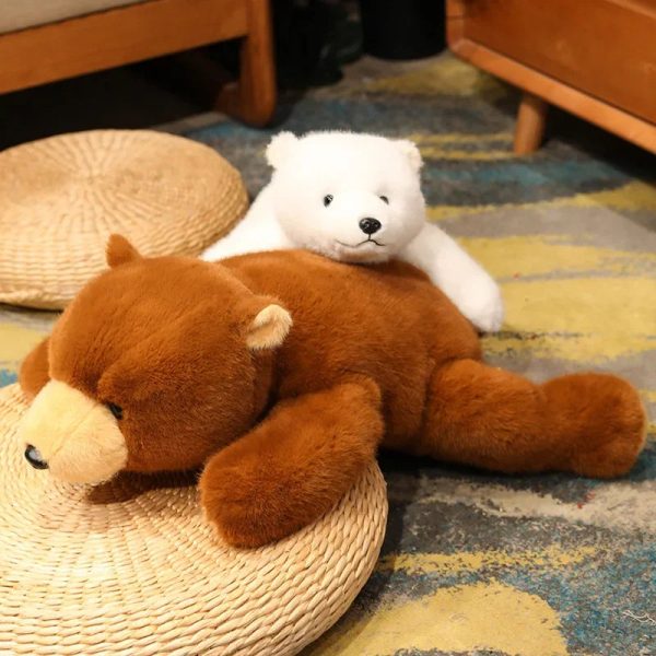 Soft Animal Plush Throw Pillow Polar Bear Brown Bear Panda for Home Decor