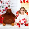 Soft Brown Teddy Bear Plush Pillow 40cm Soft Brown Teddy Bear Plush Pillow 40cm