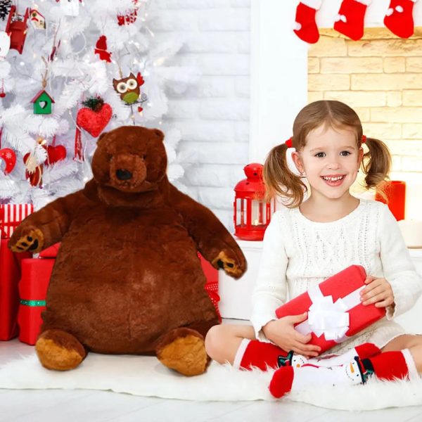 Soft Brown Teddy Bear Plush Pillow 40cm Soft Brown Teddy Bear Plush Pillow 40cm