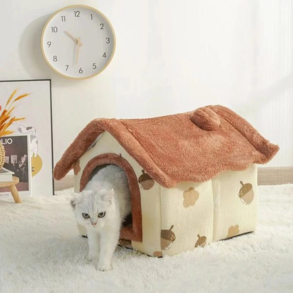Soft Dog Bed Enclosed Winter House Soft Dog Bed Enclosed Winter House