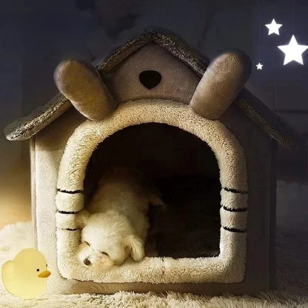 Soft Dog Bed Enclosed Winter House Soft Dog Bed Enclosed Winter House