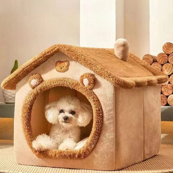 Soft Dog Bed Enclosed Winter House Soft Dog Bed Enclosed Winter House