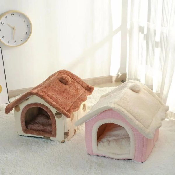 Soft Dog Bed Enclosed Winter House Soft Dog Bed Enclosed Winter House