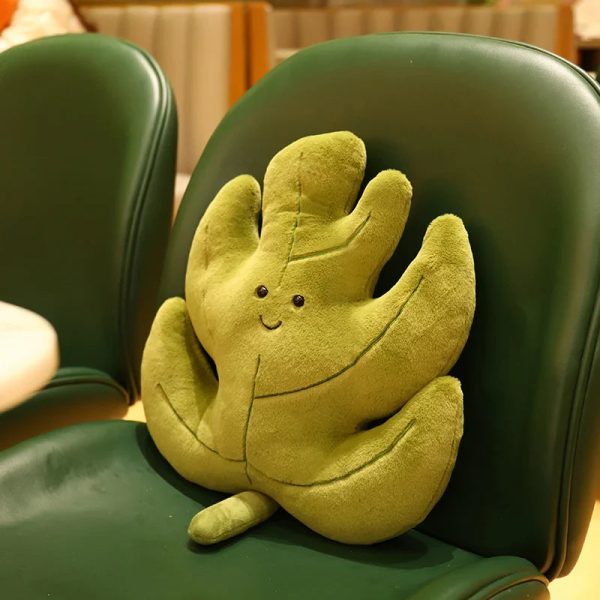 Soft Leaf Plush Pillow Decorative Cushion Soft Leaf Plush Pillow Decorative Cushion