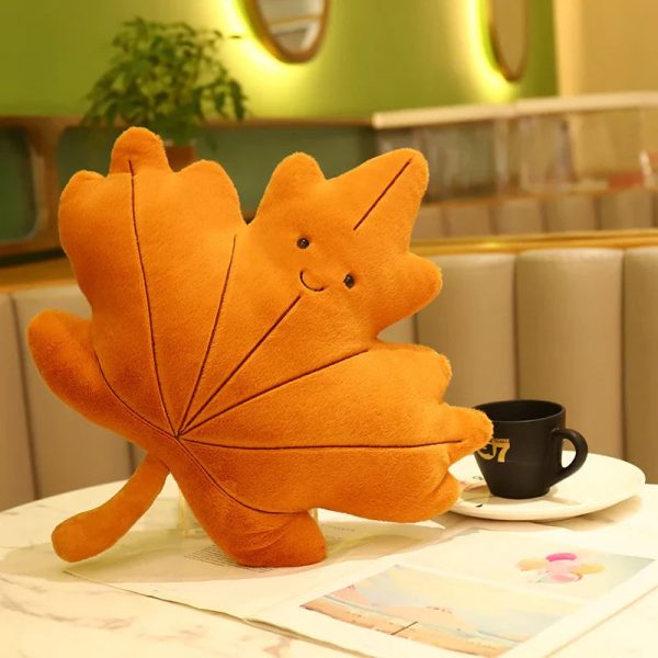 Soft Leaf Plush Pillow Decorative Cushion Soft Leaf Plush Pillow Decorative Cushion