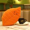 Soft Leaf Plush Pillow Decorative Cushion Soft Leaf Plush Pillow Decorative Cushion