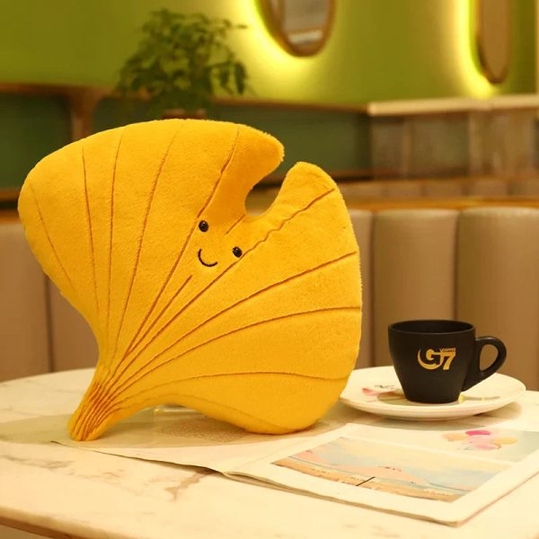 Soft Leaf Plush Pillow Decorative Cushion Soft Leaf Plush Pillow Decorative Cushion