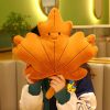 Soft Leaf Plush Pillow Decorative Cushion Soft Leaf Plush Pillow Decorative Cushion