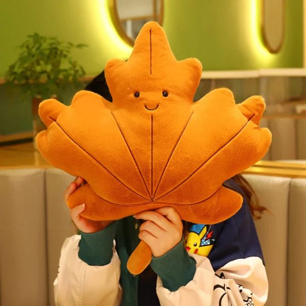 Soft Leaf Plush Pillow Decorative Cushion Soft Leaf Plush Pillow Decorative Cushion