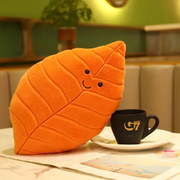 Soft Leaf Plush Pillow Decorative Cushion Soft Leaf Plush Pillow Decorative Cushion