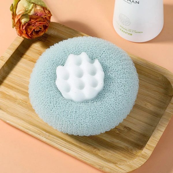Soft Loofah Sponge With Suction Cup Exfoliating Bath Sponge For Shower Soft Loofah Sponge With Suction Cup Exfoliating Bath Sponge For Shower