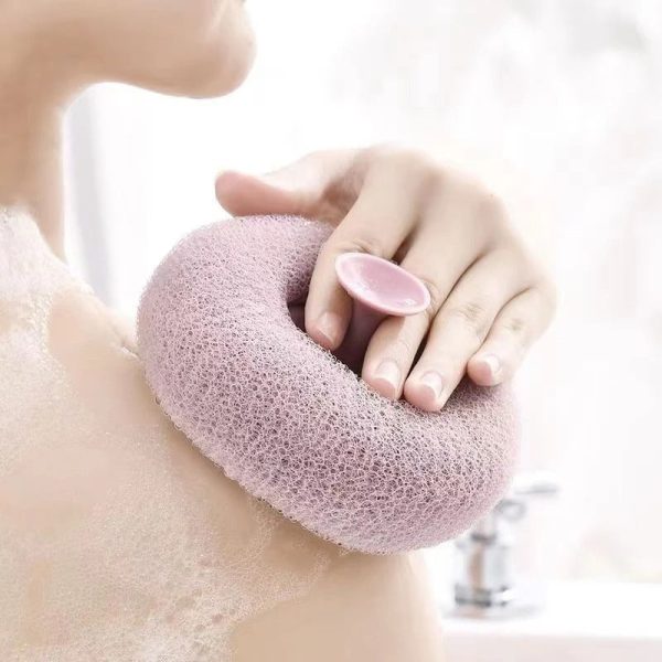 Soft Loofah Sponge With Suction Cup Exfoliating Bath Sponge For Shower Soft Loofah Sponge With Suction Cup Exfoliating Bath Sponge For Shower