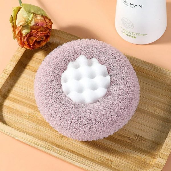 Soft Loofah Sponge With Suction Cup Exfoliating Bath Sponge For Shower Soft Loofah Sponge With Suction Cup Exfoliating Bath Sponge For Shower