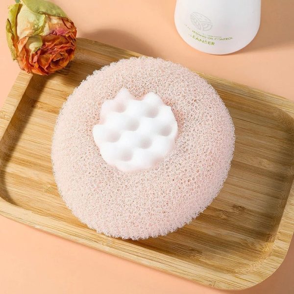 Soft Loofah Sponge With Suction Cup Exfoliating Bath Sponge For Shower Soft Loofah Sponge With Suction Cup Exfoliating Bath Sponge For Shower