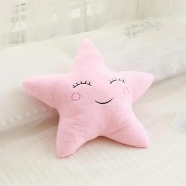 Soft Plush Cloud & Star Raindrop Pillow - Cozy Kids' Room Decor Soft Plush Cloud & Star Raindrop Pillow - Cozy Kids' Room Decor