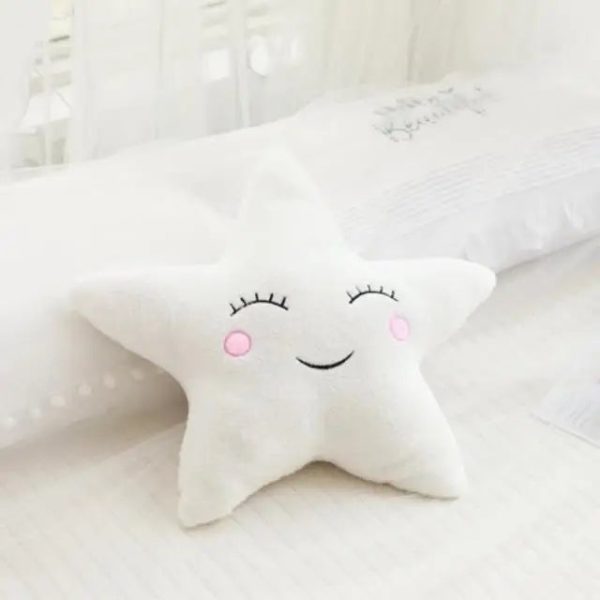 Soft Plush Cloud & Star Raindrop Pillow - Cozy Kids' Room Decor Soft Plush Cloud & Star Raindrop Pillow - Cozy Kids' Room Decor