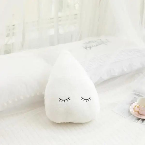 Soft Plush Cloud & Star Raindrop Pillow - Cozy Kids' Room Decor Soft Plush Cloud & Star Raindrop Pillow - Cozy Kids' Room Decor