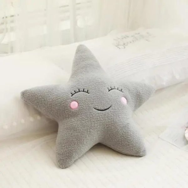 Soft Plush Cloud & Star Raindrop Pillow - Cozy Kids' Room Decor Soft Plush Cloud & Star Raindrop Pillow - Cozy Kids' Room Decor