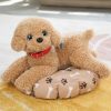 Soft Realistic Teddy Dog Plush Toy - Adorable Gift for Kids & Babies