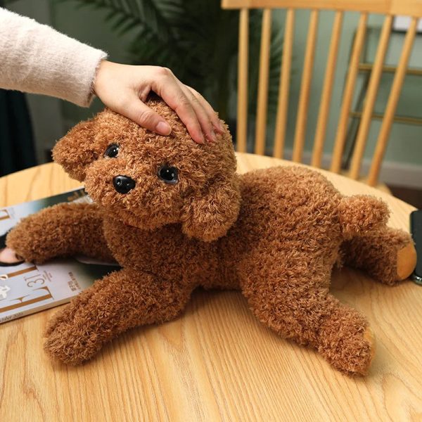 Soft Realistic Teddy Dog Plush Toy - Adorable Gift for Kids & Babies