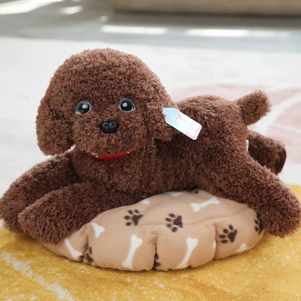 Soft Realistic Teddy Dog Plush Toy - Adorable Gift for Kids & Babies