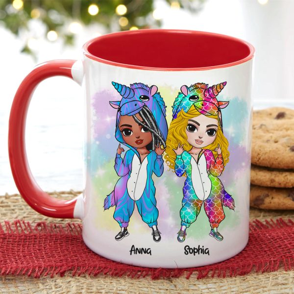 Some Best Friends Have Matching Tattoos Personalized Unicorn Friends Mug, Gift For Friends