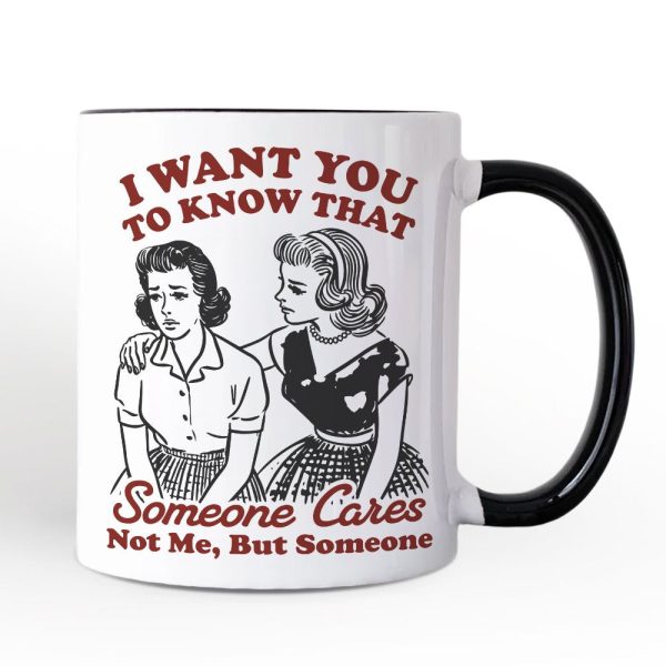 Someone Cares Retro Sarcastic Personalized Mug, Funny Vintage Quote Gift with Custom Name Someone Cares Retro Sarcastic Personalized Mug, Funny Vintage Quote Gift with Custom Name