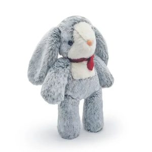Soot Bonnie Rabbit Plush Doll - Soothing Companion with Red Ribbon