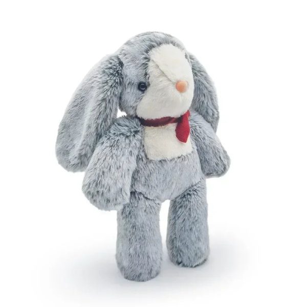 Soot Bonnie Rabbit Plush Doll - Soothing Companion with Red Ribbon Soot Bonnie Rabbit Plush Doll - Soothing Companion with Red Ribbon