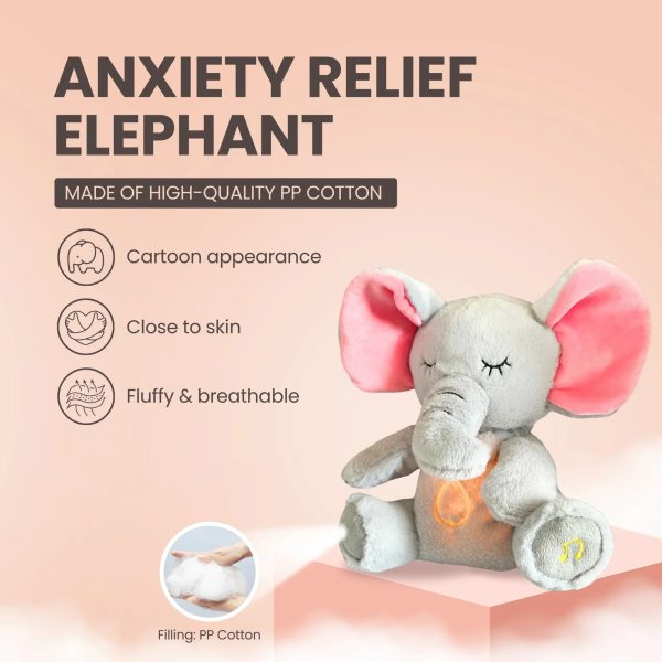 Soothing Elephant Plush Toy with Music & Light